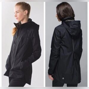 Lululemon Fo Drizzle Rain Jacket Black 8